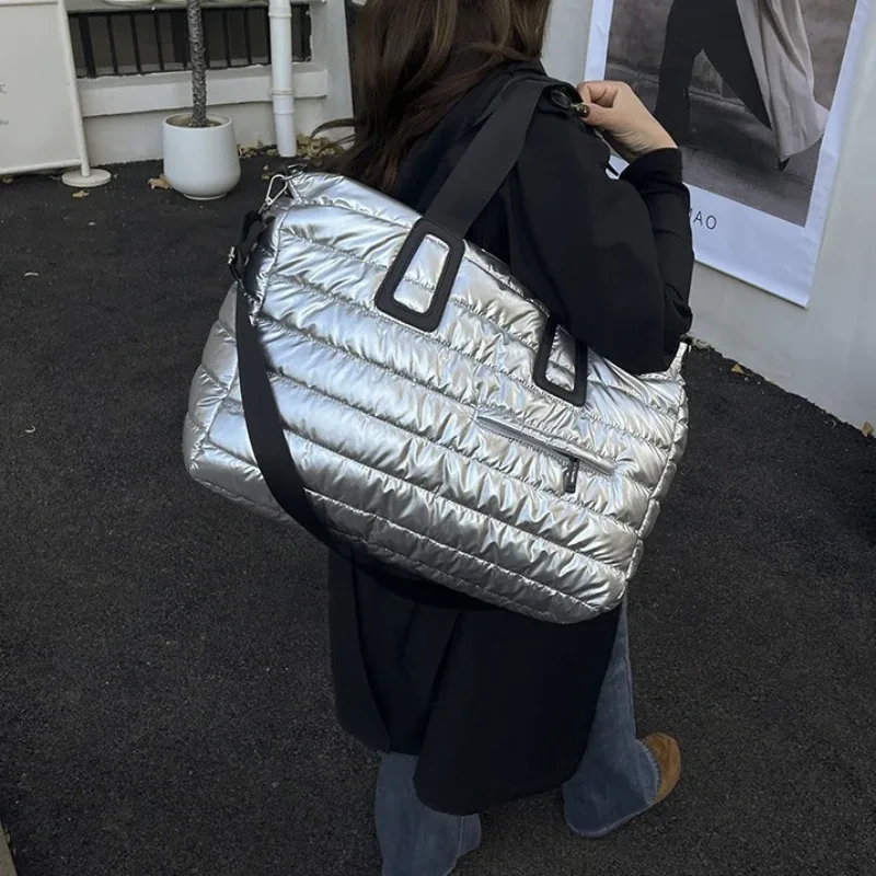 sac de voyage polyvalent pour femmes, sac de sport léger rembourré de grande capacité pour week-end, épaule/ fourre-tout/à bandoulière convertible