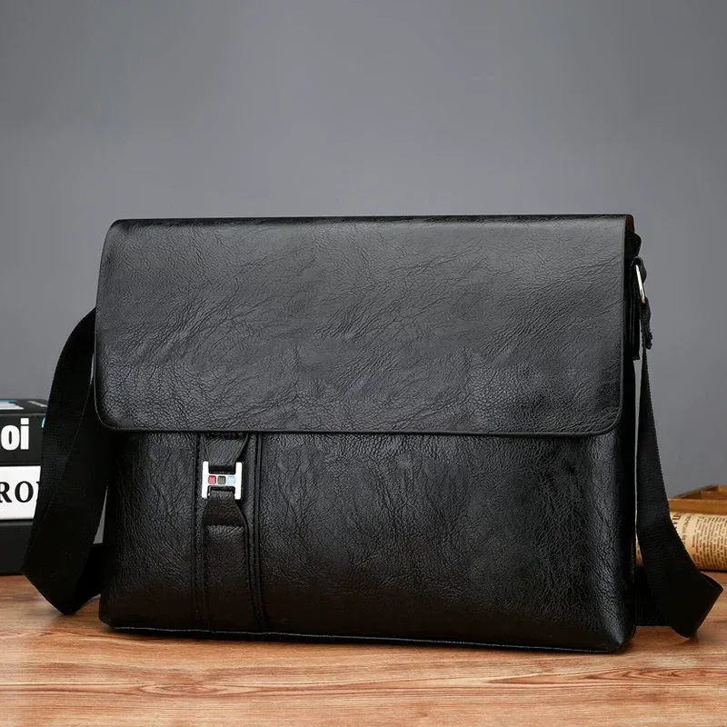 sac à bandoulière de marque de luxe pour hommes, sac à main en cuir pu pour ipad, sacoche d'affaires, sac à bandoulière latéral, sac à bandoulière à la mode pour hommes