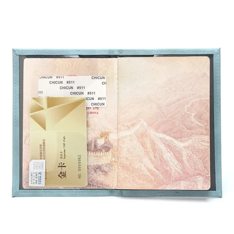 porte-passeport en cuir pour hommes et femmes, style fédération russe, étui pour passeport, porte-carte d'identité, porte-billet