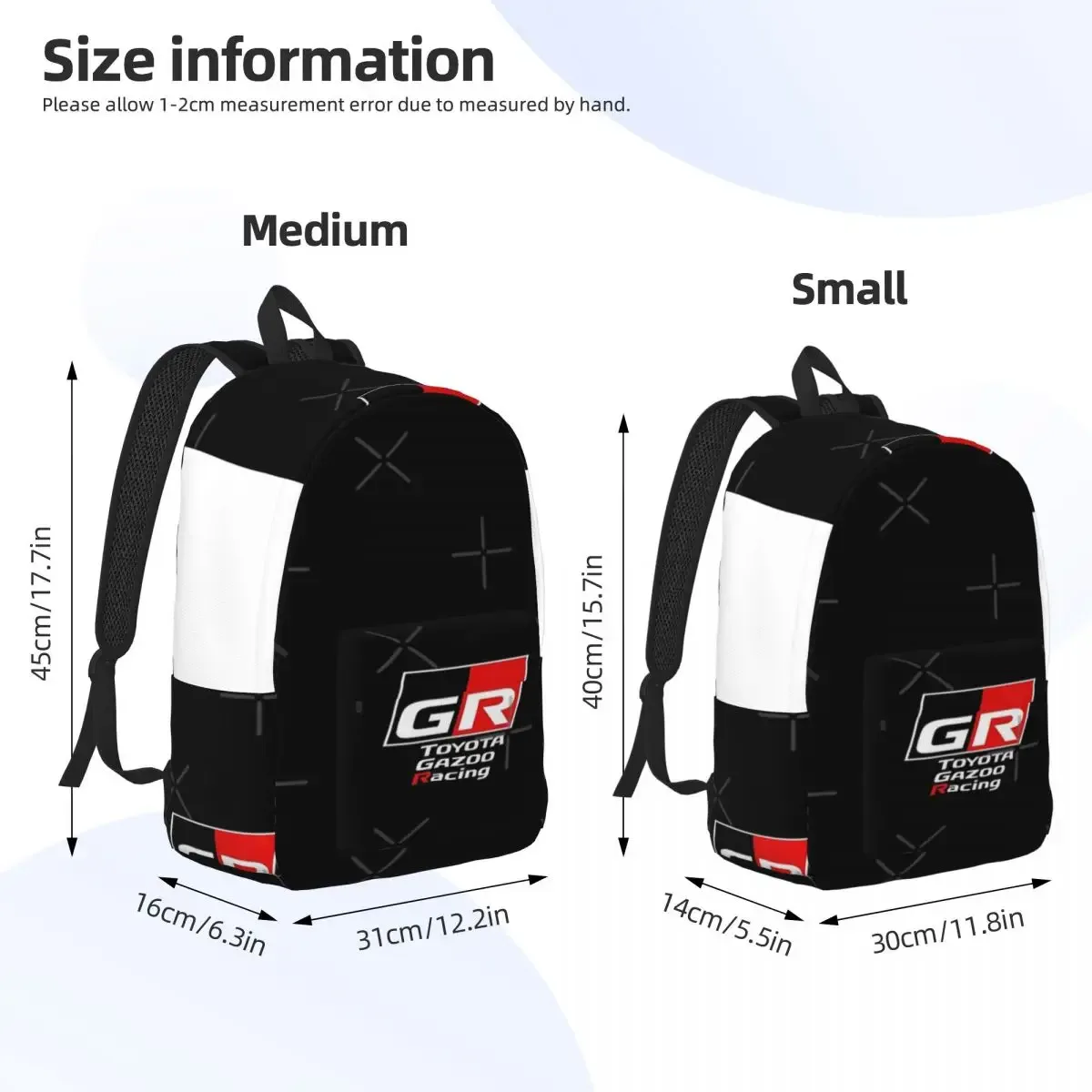 gr gazoo racing simple and stylish backpack canvas backpack feminina backpack