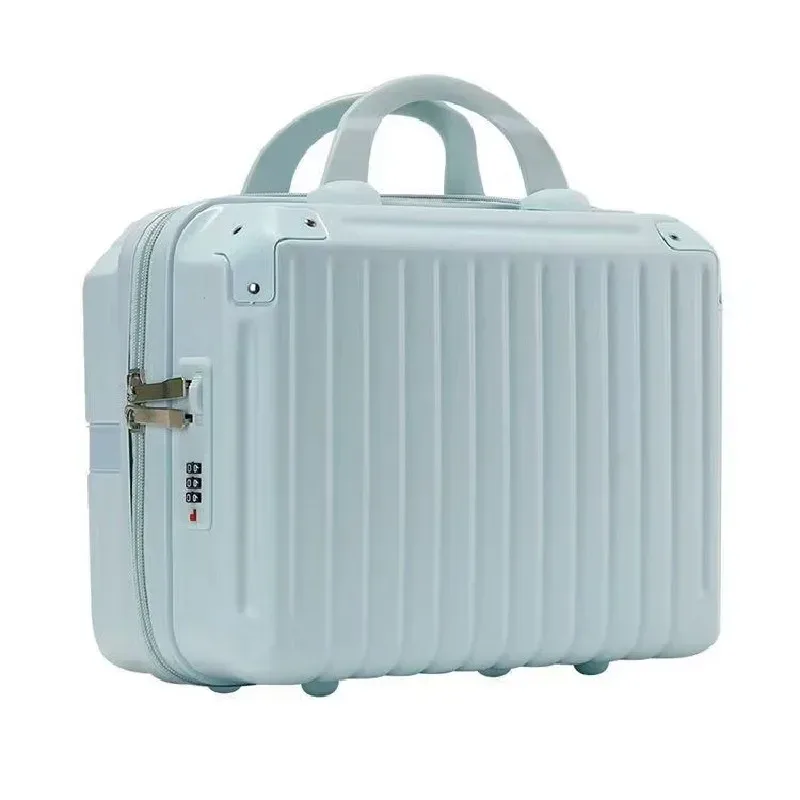 valise légère et portable de grande capacité pour femme, sac de rangement de cosmétiques à fermeture éclair, mini valise d'embarquement, 16 pouces