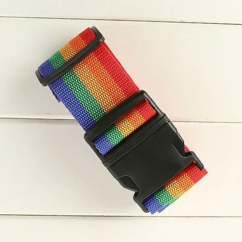 Sangle de Bagage Réglable en Nylon de 2m, Ceinture Croisée pour Emballage de Valise de Voyage, Accessoires de Sac de Camping, 1 Pièce