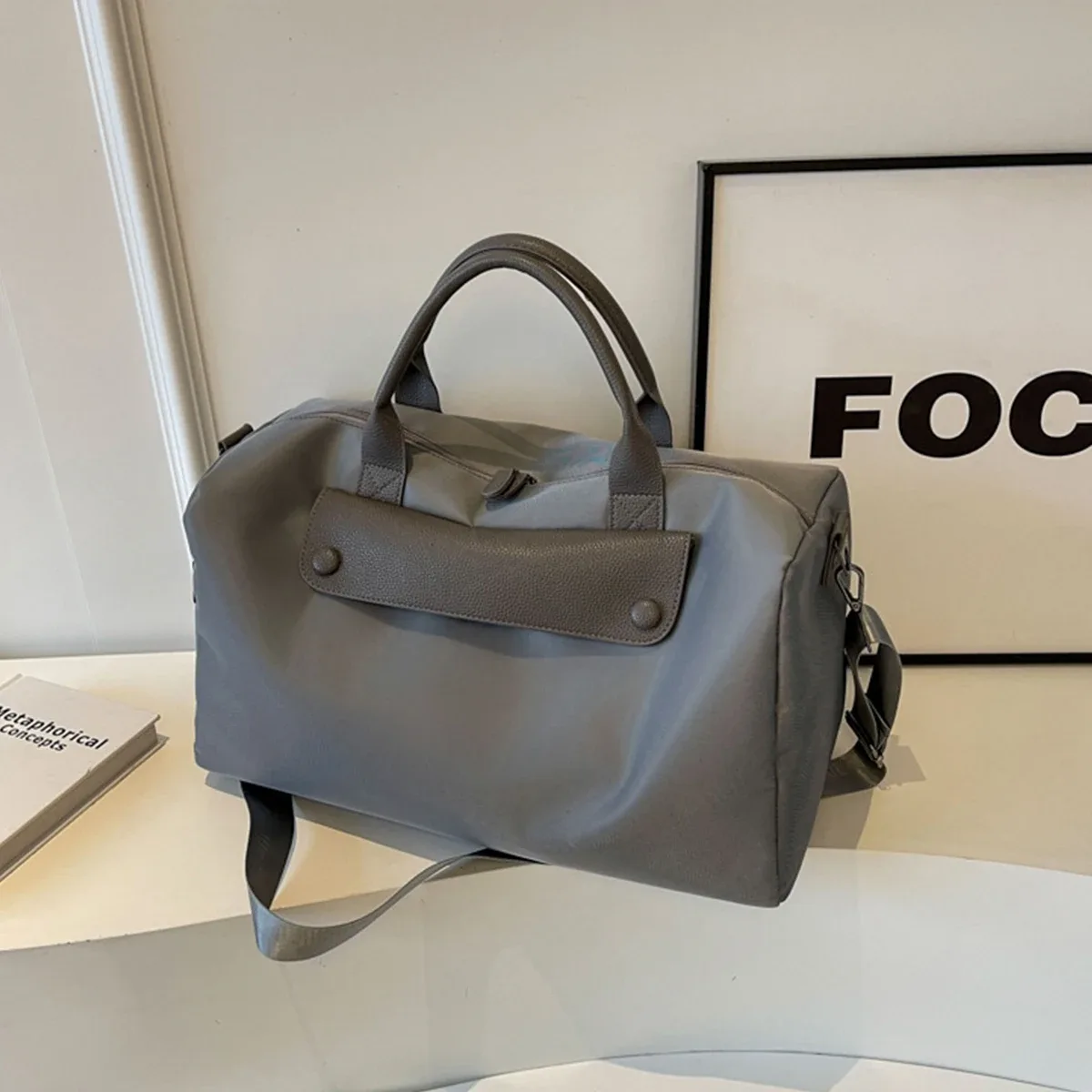 nouveau sac de fitness avec nom personnalisé, sac de voyage portable avec séparation sèche et humide, sac de voyage de grande capacité