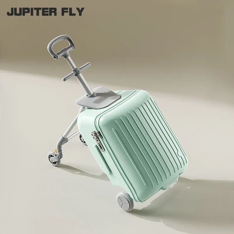 valise de voyage multifonctionnelle pour enfants, chariot à roulettes, bagage à main 20 pouces, poussette pour les voyages