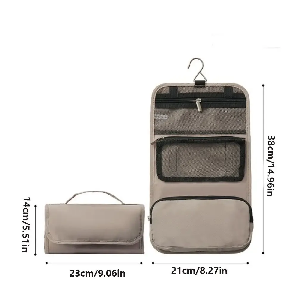 trousse de toilette portable grande capacité, séparation sec/humide, étanche, suspendable, sac de rangement maquillage détachable et pliable