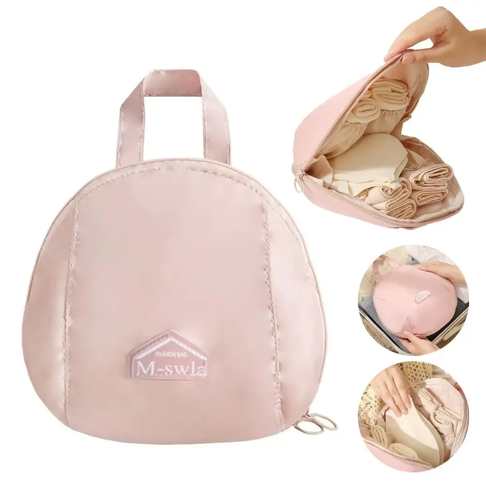 Sac de rangement portable pour chaussettes et sous-vêtements, organisateur de voyage 3 en 1 pour soutien-gorge, en tissu Oxford, pour valise