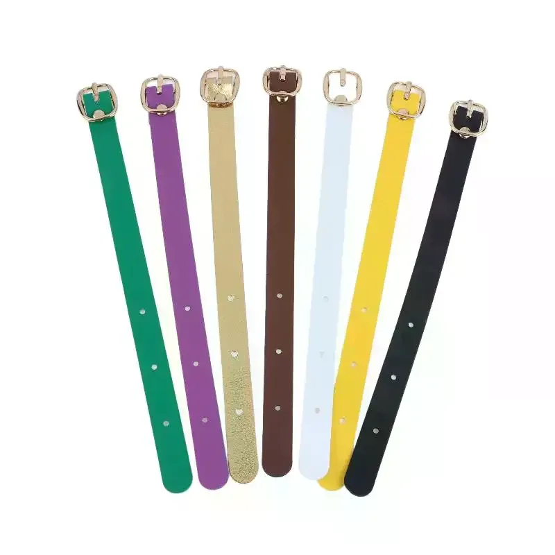 sangles multicolores pour étiquettes de bagages en pu, boucles en alliage, étiquette de bagage étanche, ultra légère, résistante à l'usure, pour voyage d'affaires