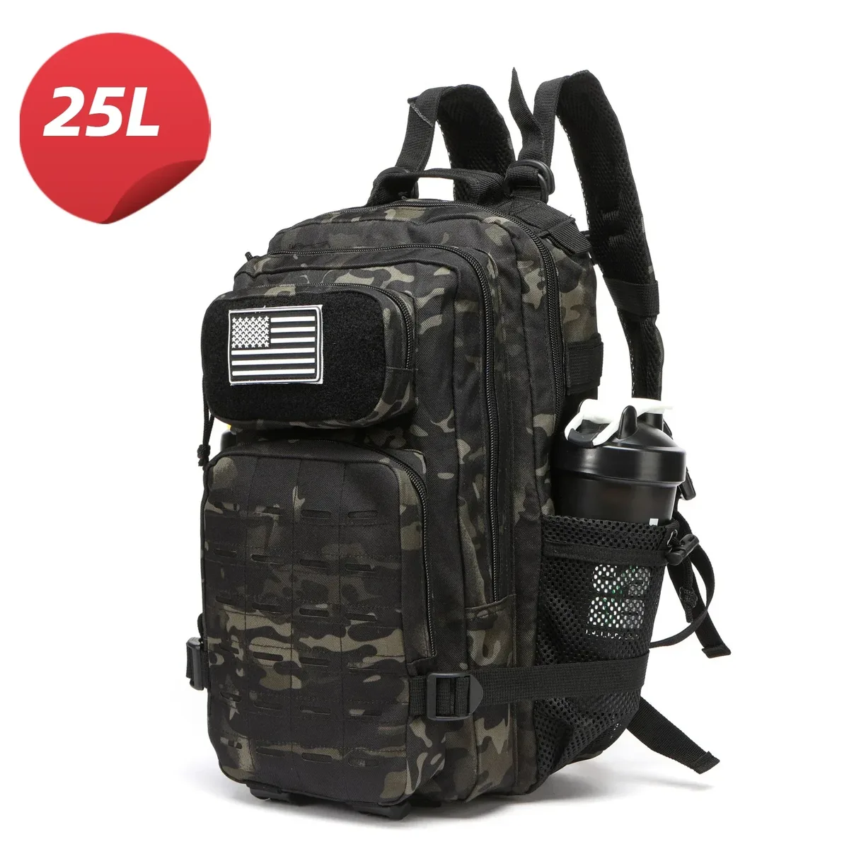sac dos oxford université camouflage vert olive polyester imperméable voyage extérieur randonnée capacité grand