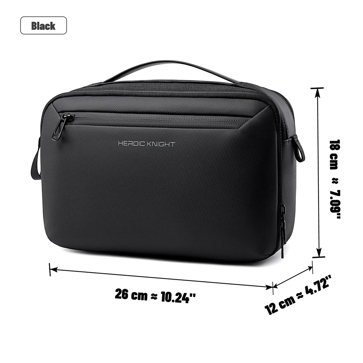 trousse de toilette pour homme heroic knight travel, multi-poches, organisateur de cosmétiques, trousse de toilette de haute qualité, imperméable, pour la douche et le rasage.
