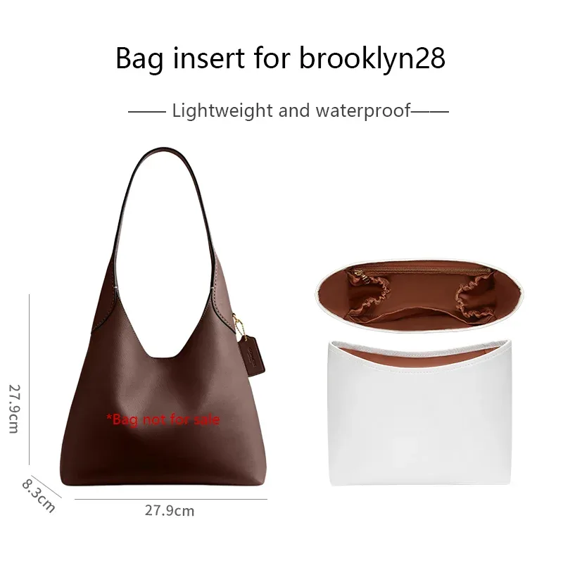 organisateur de sac pour coach brooklyn28, insert léger pour sac, support de rangement en papier dupont, accessoires pour sacs imperméables