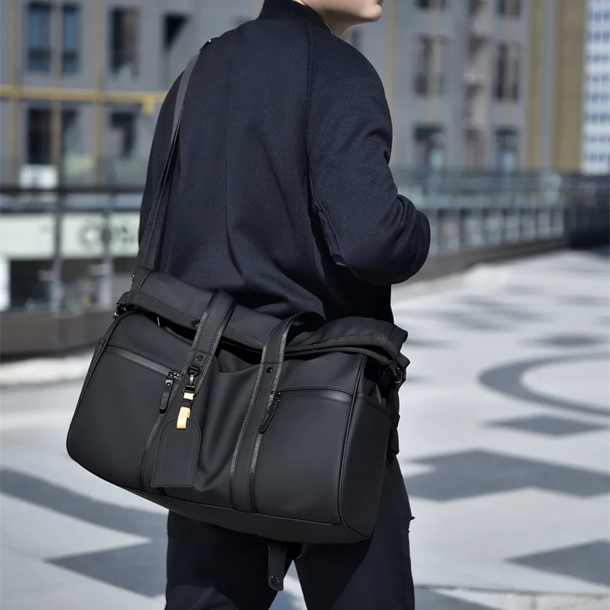sac de voyage et de sport en tissu oxford, avec compartiment sec/humide séparé, sac à dos pour ordinateur portable 15,6 pouces, imperméable, pour fitness, natation, boxe, basketball, football