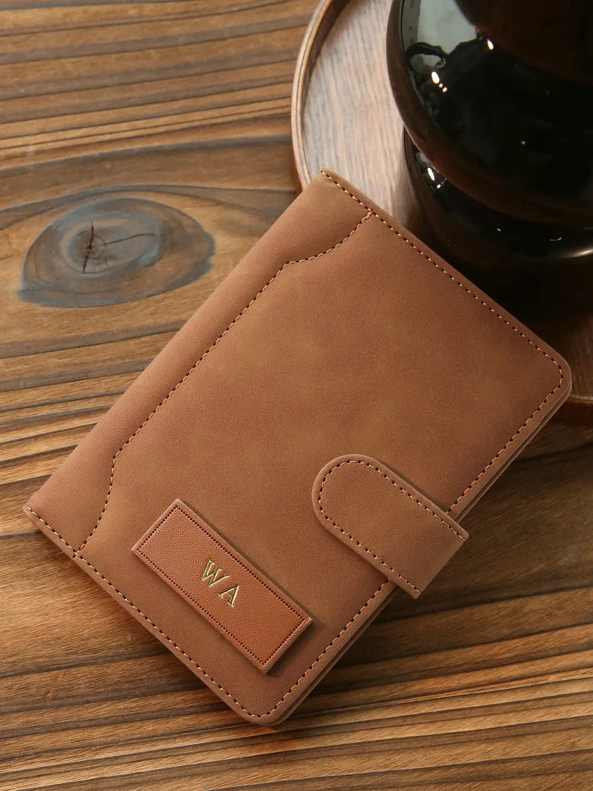 porte-passeport personnalisé avec nom, en suède mat, en similicuir, sac de passeport fait main, accessoires de voyage, cadeau personnalisé