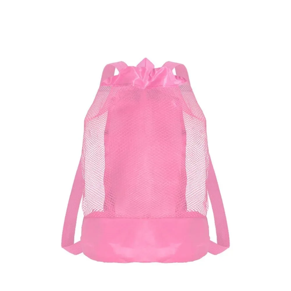 sac à dos de plage résistant au sable, fermeture à cordon extra-large, sacs de rangement de plage, sangles réglables, sacs à dos en filet de voyage