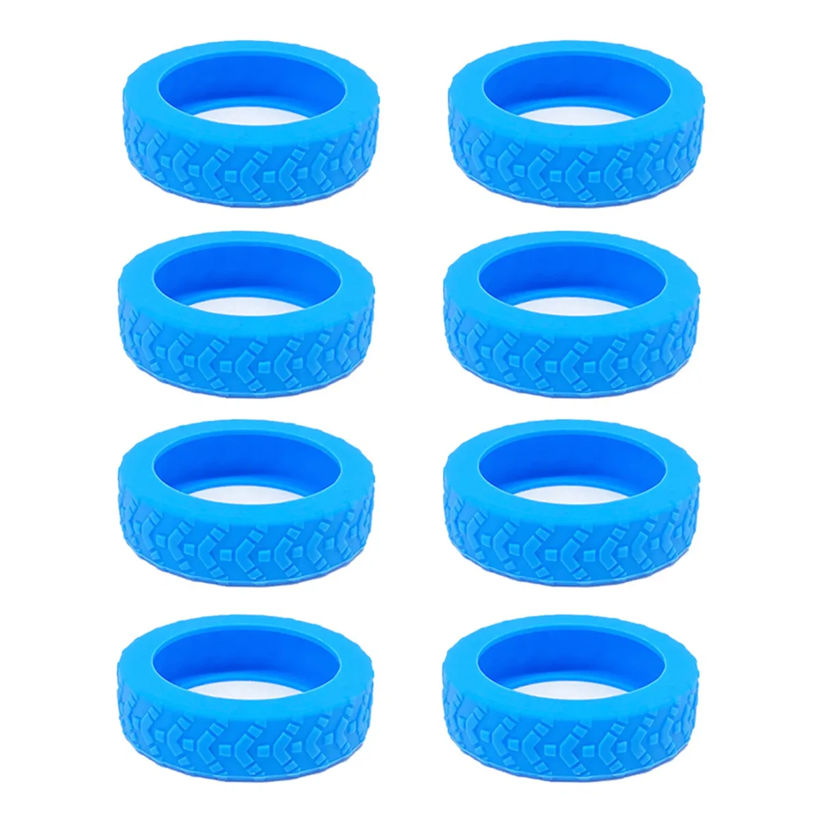 roues de valise universelles en silicone, 8 pièces, chariots de degré d'usure, roulette pour valise