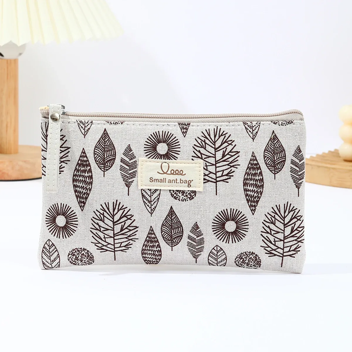 trousse de maquillage grande capacité en toile, sac de rangement portable pour soins de la peau, trousse à crayons étudiant dessin animé, portefeuille, trousse à cosmétiques