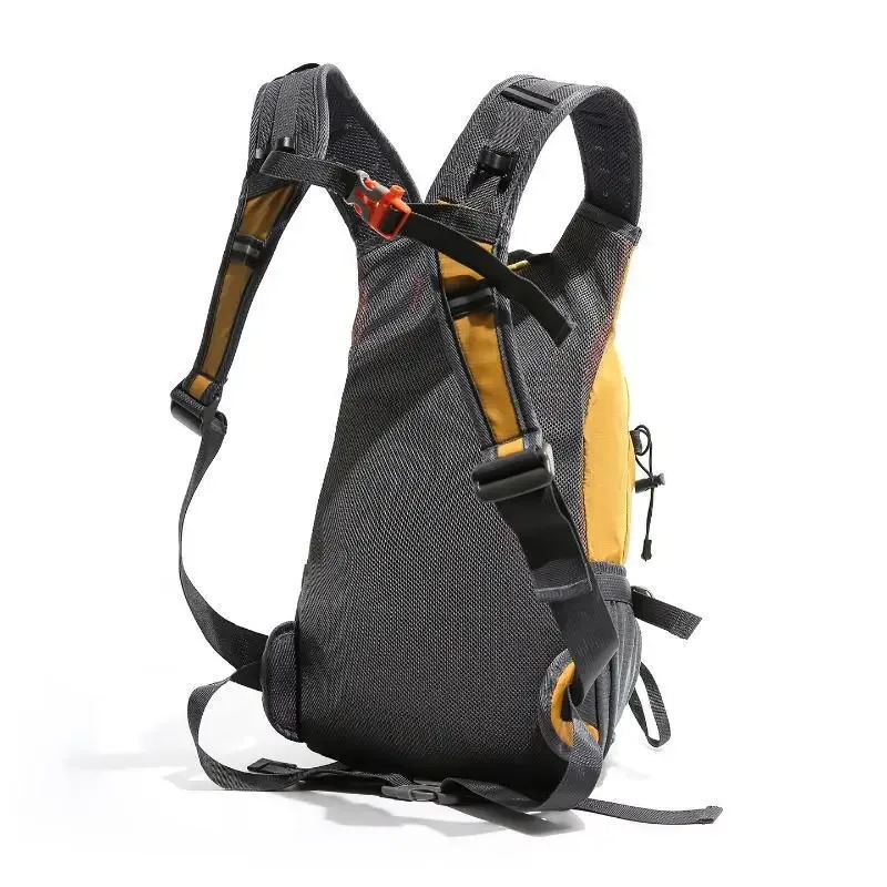 sac à dos de randonnée léger avec bandes réfléchissantes, sangle réglable, poche externe en mesh, support pour bâton de trekking, porte-bouteille et compartiment pour ordinateur portable