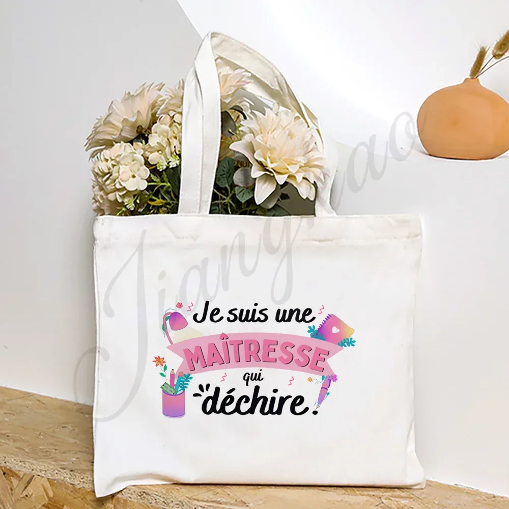 sac fourre-tout imprimé « maitresse maitre en vacances, ne pas déranger », sacs à bandoulière de voyage, cadeau de remerciement pour les enseignants diplômés