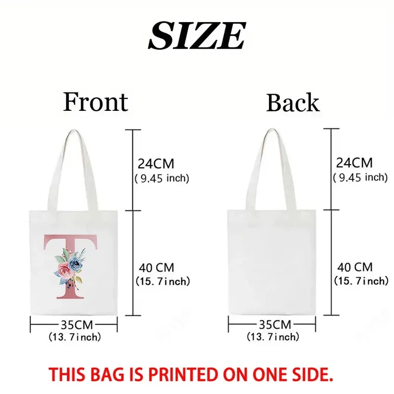 sac fourre-tout en toile à motif floral, sac de shopping réutilisable avec citation inspirante imprimée, sac à main écologique pour étudiantes, sac à bandoulière pour femmes