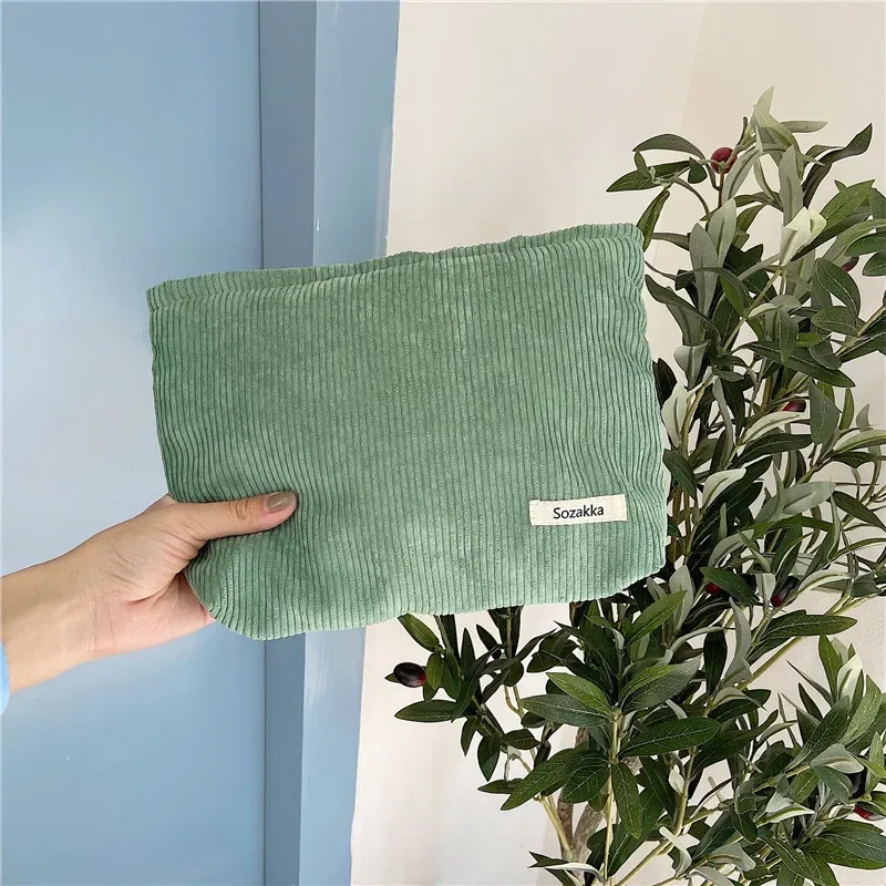 sac à cosmétiques de voyage en velours côtelé, sac de rangement de maquillage portable, sacs à main pour femmes, grande capacité, fermeture éclair, organisateur de maquillage, pochette de rangement