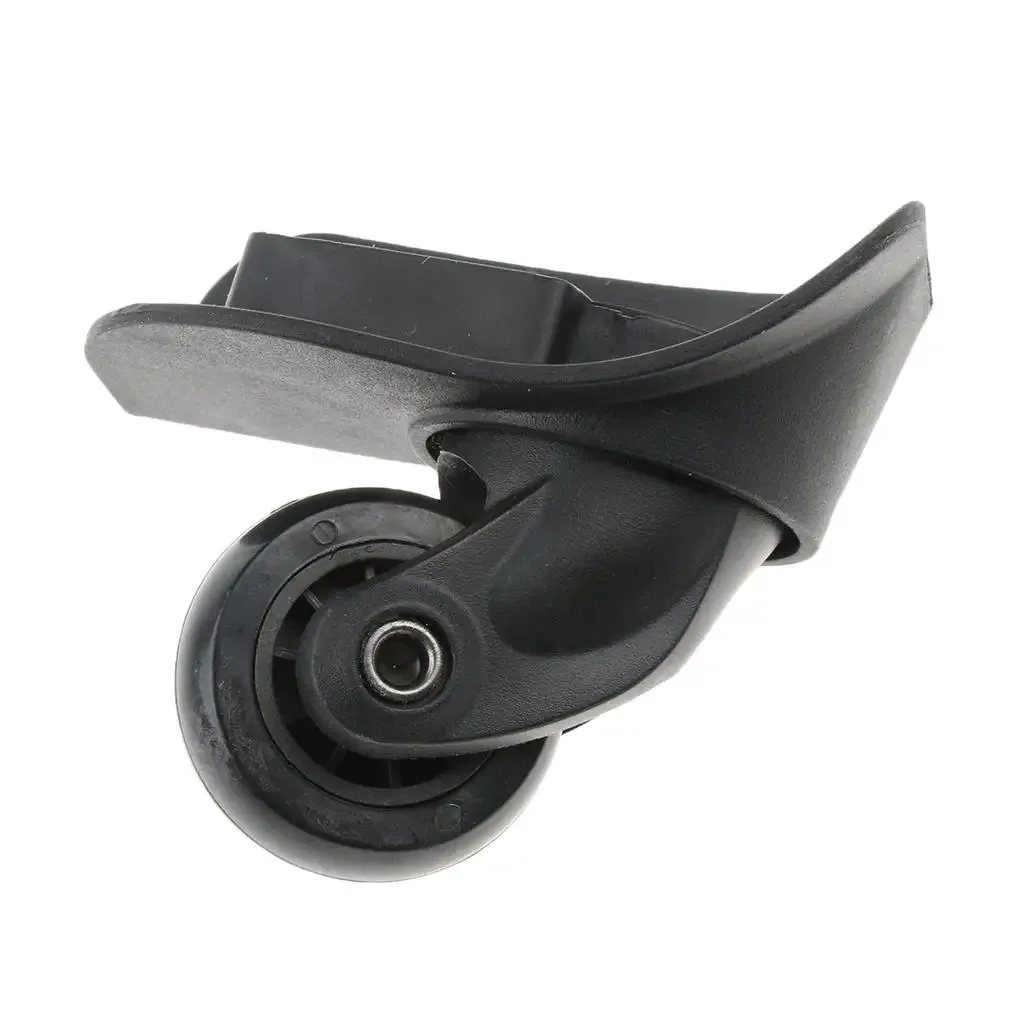 Roues Pivotantes Muettes Remplacement Sac Bagages Noir PVC Métal Conique Travail Bricolage Longévité Haute Qualité