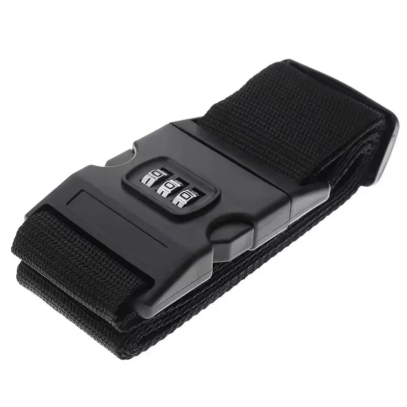 cadenas code combiné nylon rayures arc ciel noir protection voyage accessoire sécurité bagage antivol réglable
