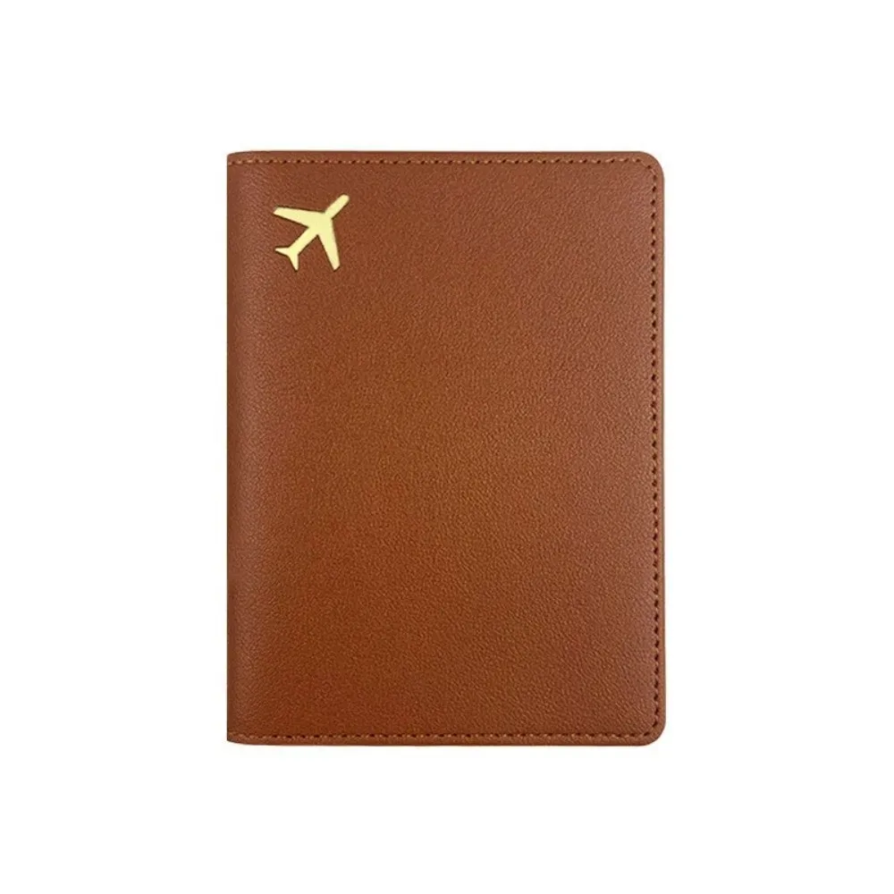 porte-passeport en cuir pu, léger, portable, housse de protection pour passeport, couleur unie, étanche, portefeuille pour cartes de crédit