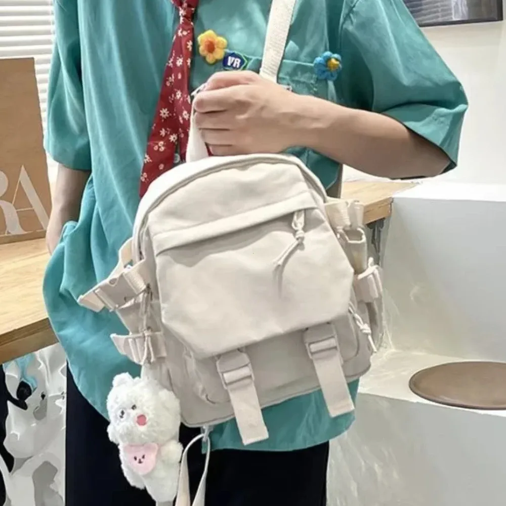 mode kawaii mini sac à dos femmes sac à bandoulière pour adolescentes multi-fonction petit sac à dos dames travle école sacs à dos