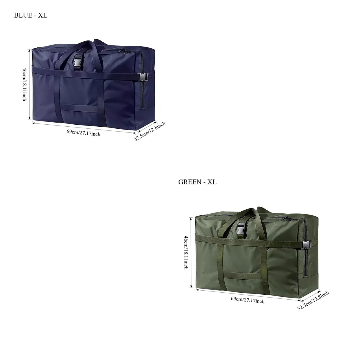 grand sac de voyage pliable et imperméable, sac à main durable, design peu encombrant pour valise à roulettes