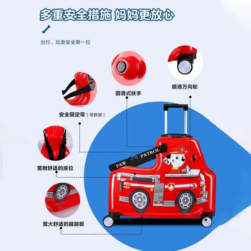 ko-ku 20 en effet enfants déterminer bagages peut s'asseoir et monter garçons bébé 24 pouces trolley cas enfants fille siège logie valise