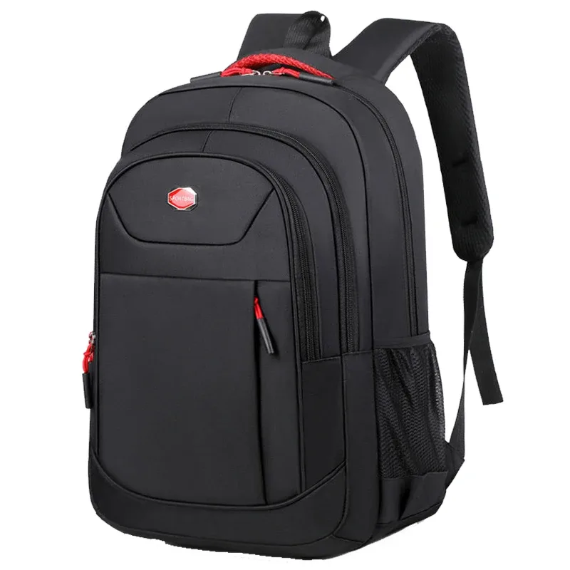 sac à dos respirant grande capacité pour motard avec poche latérale en maille pour bouteille d'eau, sac à dos durable pour ordinateur portable et essentiels de voyage