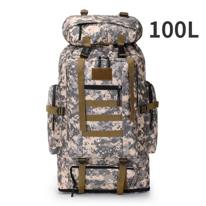 sac dos oxford université camouflage noir gris jaunes activités plein air grande taille randonnée camping
