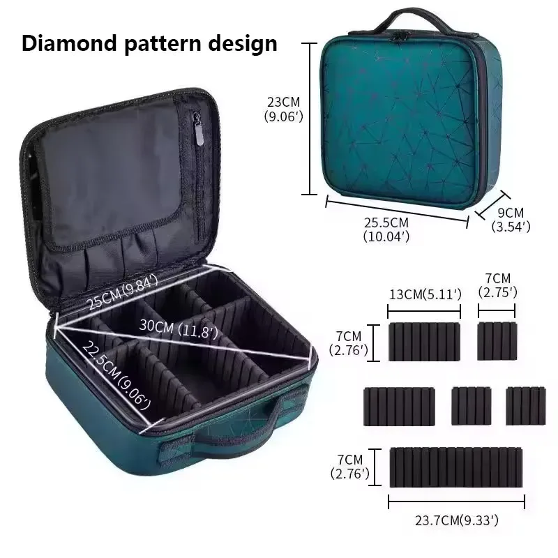 nouvelle trousse de maquillage pour femmes, étanche, pour voyage, rangement de pinceaux de beauté, outils de broderie, étui cosmétique professionnel, boîte de maquillage