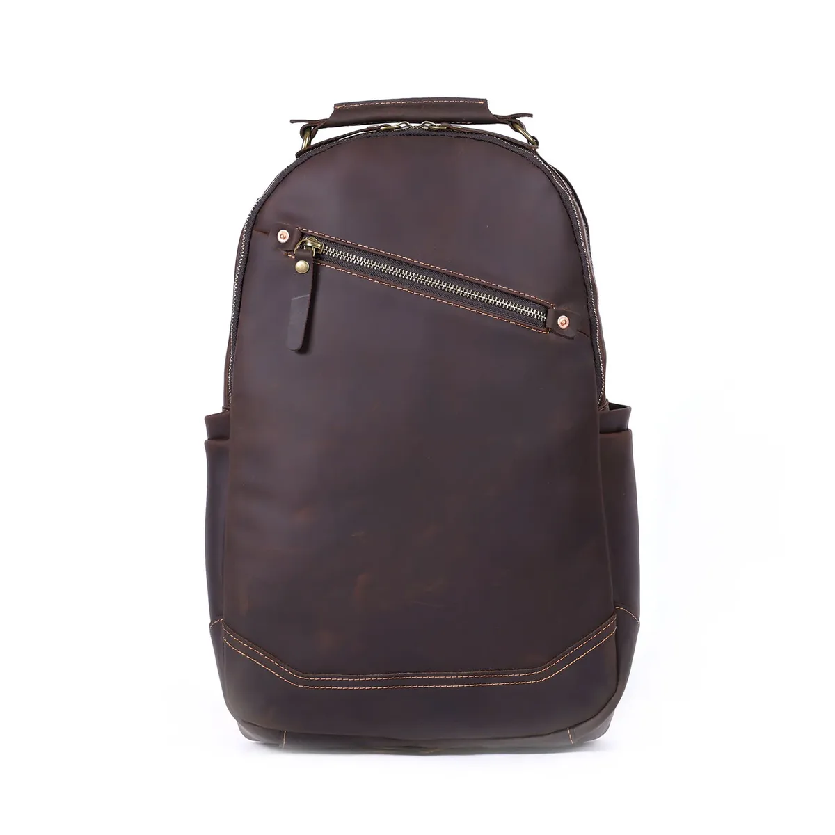 pndme – sac à dos vintage en cuir de vache crazy horse pour hommes, grande capacité, décontracté, design original, fait à la main, en cuir véritable, sac de voyage pour femmes