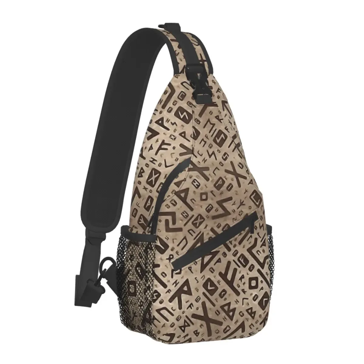 mythologie nordique viking sac à bandoulière sport arbre de vie triquetra sac de poitrine unisexe femmes homme mode épaule sacs à dos voyage