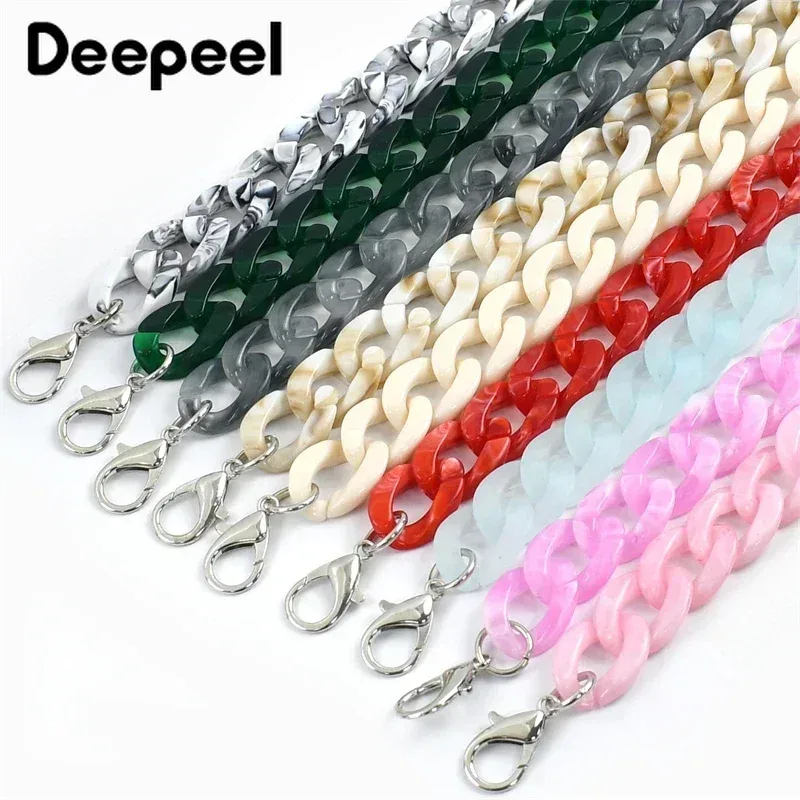 deepeel – sangles de sacs en acrylique coloré, 60cm, chaînes de sac à main, sangle d'épaule, pièces de rechange, accessoires de quincaillerie de bricolage, 1 à 5 pièces