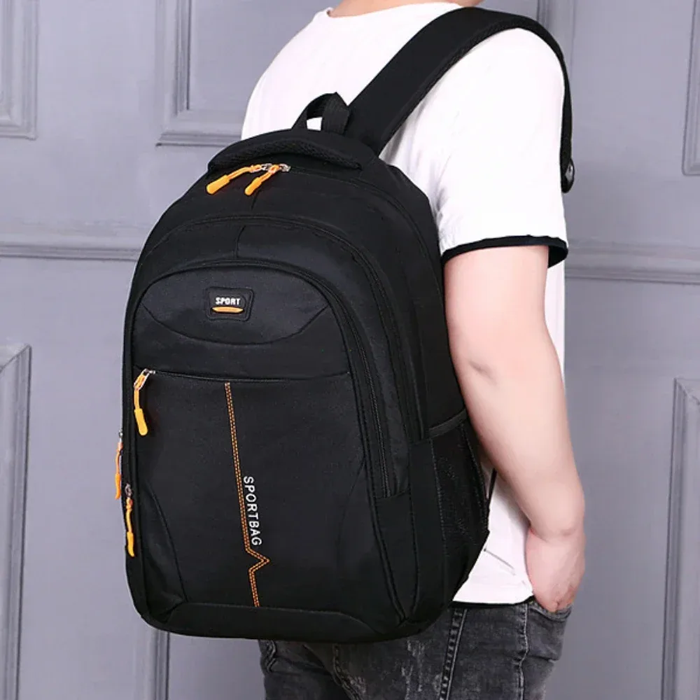 sacs d'école 14 pouces sacs à dos pour ordinateur portable imperméable en nylon 29l sac à bandoulière décontracté voyage adolescent hommes sac à dos mochila рюкзак