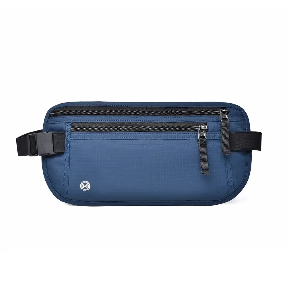 sac de voyage rfid créatif multicolore pour passeport, certificats personnels, portefeuille antivol, sac banane pour voyages d'affaires