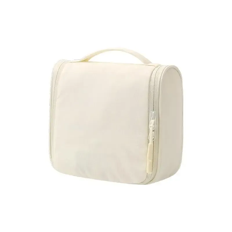 trousse de toilette suspendue imperméable portable avec crochet, grande capacité, organisateur cosmétique et de soins de la peau