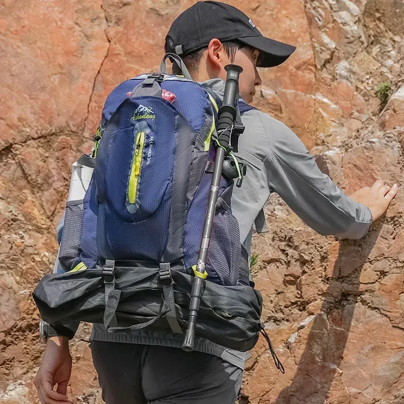 sac à dos à double épaule pour hommes, grande capacité, sac d'alpinisme en plein air, sac à bagages de loisirs, cartable de sport tendance