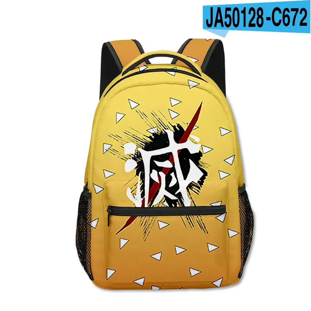 sac dos tissu oxford uni dessin animé géométrique multicouleurs triangles carreaux bandoulière arquée usage voyage