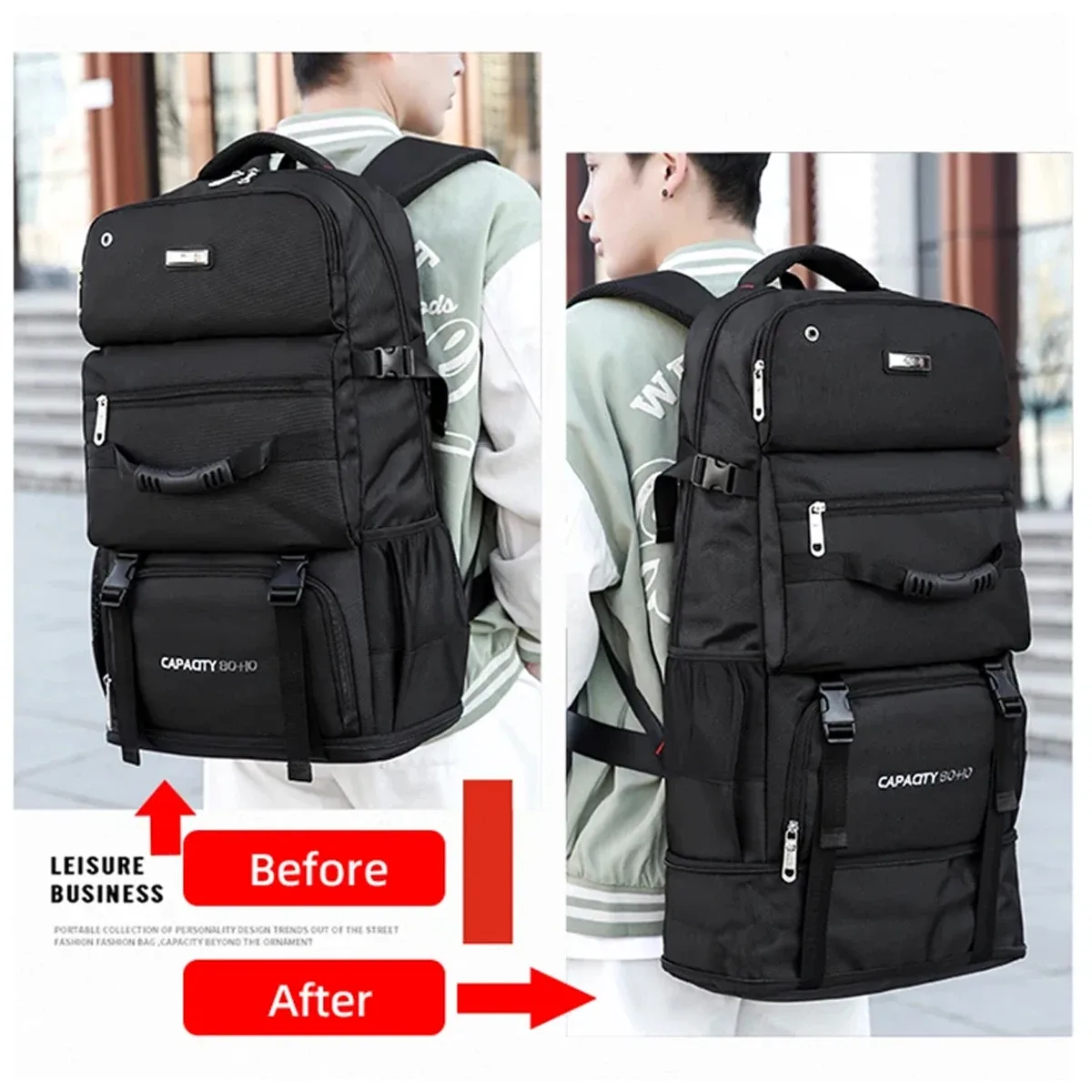 sac à dos pour homme, sac à dos de très grande capacité de 90 litres, sac de voyage, sac de voyage décontracté pour le camping en plein air, les voyages d'affaires, les sports, les voyages en montagne, le sac d'école
