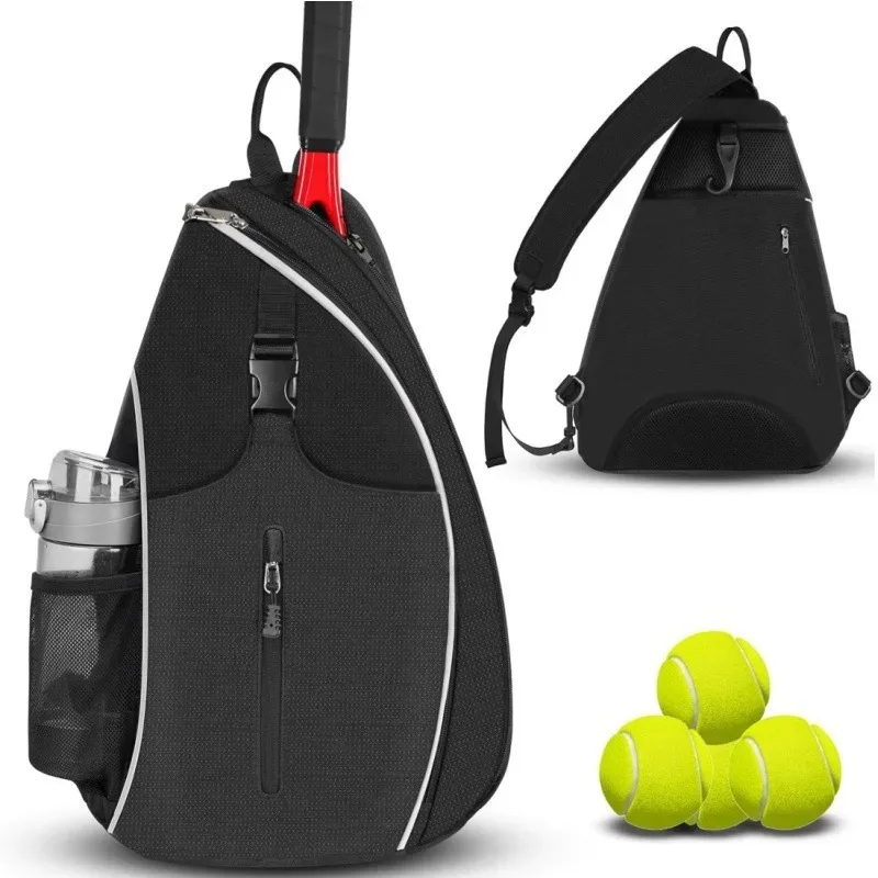 sac de tennis multifonctionnel, sac à dos sportif quotidien, sac bandoulière avec compartiment pour raquette