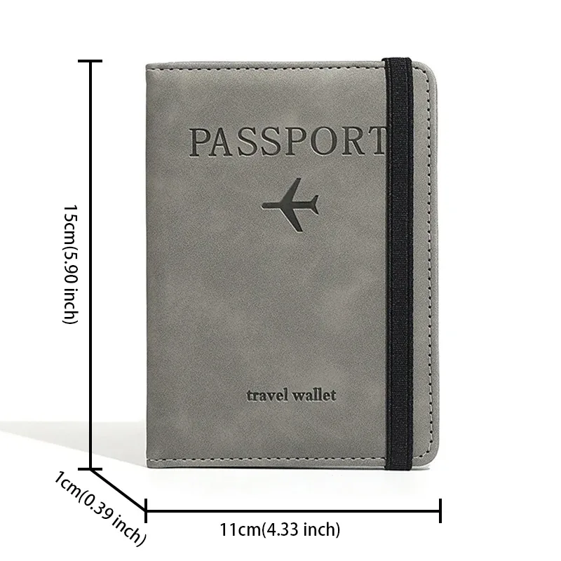 porte-passeport et visa pour hommes, accessoires de voyage, porte-cartes bloquant rfid, portefeuilles pour femmes, sacs et porte-monnaie pour passeport