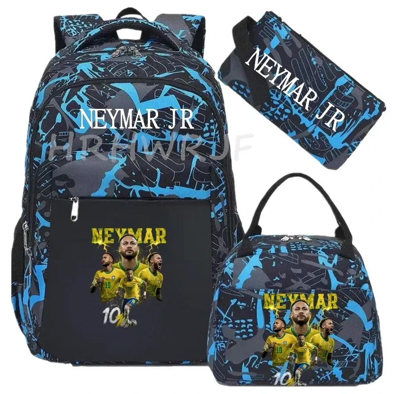 sac à dos de football camouflage neymar, sac à dos de sport pour femmes et hommes, capacité multi-poches, sacs d'école, sacs de voyage décontractés, mochila 3 pièces