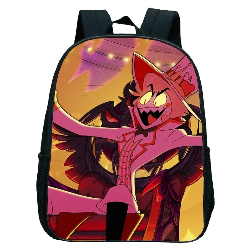sacs à dos anime hazbin tendance, sacs de maternelle imperméables pour filles et garçons, cartable d'école anime hotel, petit sac à dos pour enfants, mochila