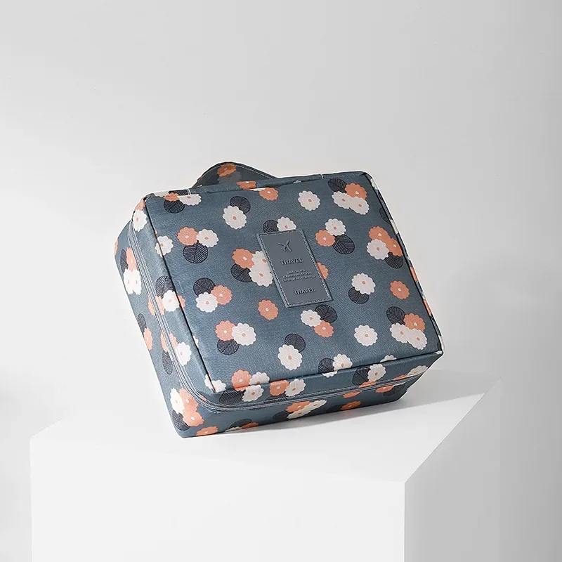 grande trousse de toilette pour femmes, sac de voyage imperméable pour cosmétiques, organiseur de maquillage avec ouverture facile, étui de rangement beauté