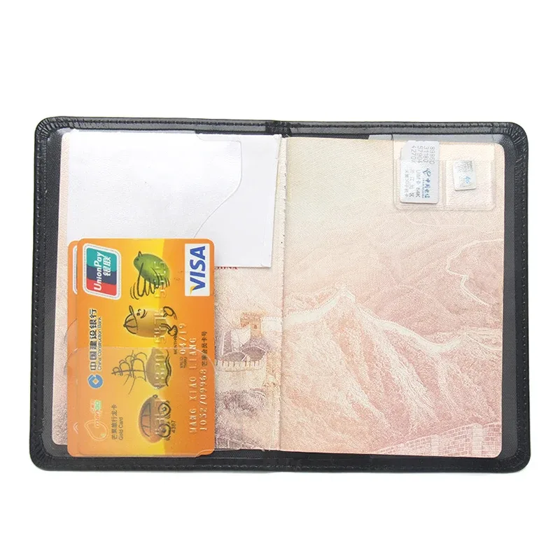 couverture de passeport personnalisée en cuir pu, porte-passeport de la république italienne, porte-carte de voyage, nom personnalisé