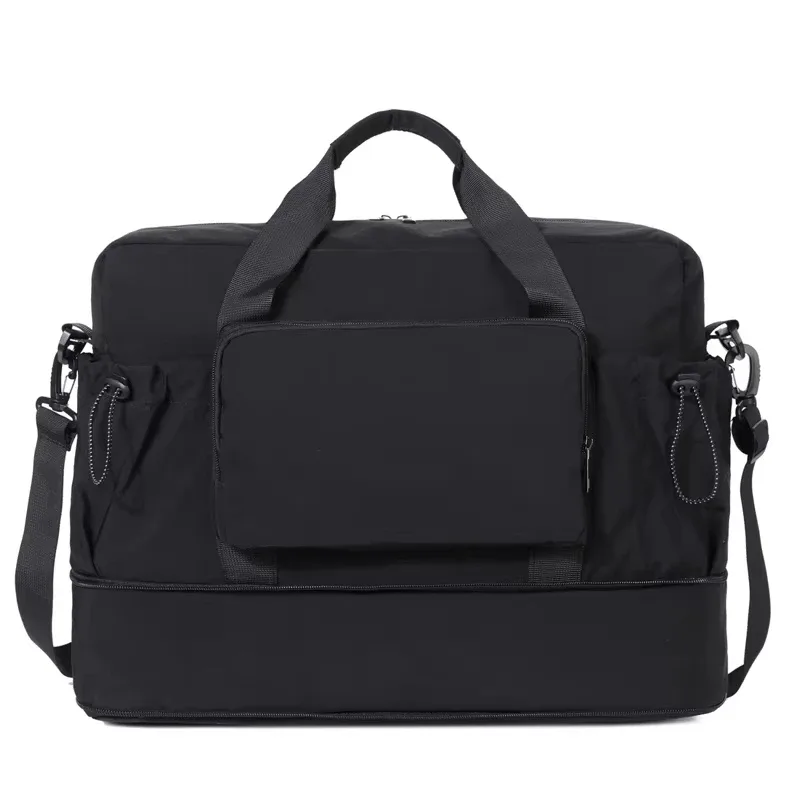 sac de sport avec compartiment sec/humide, sac de voyage, sac de rangement pour bagages de courte distance, sac bandoulière portable extensible sac à main