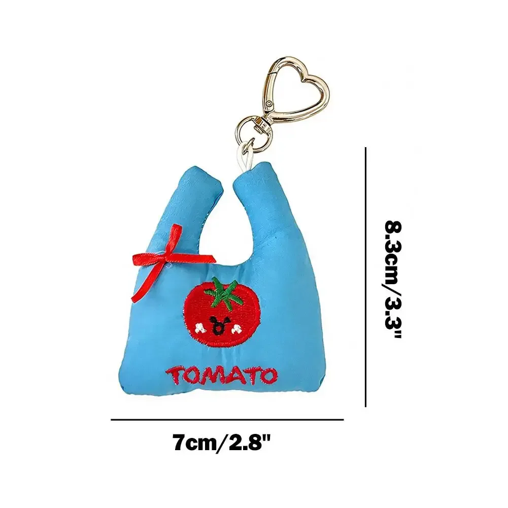 mini sac de shopping en peluche, pendentif en tissu doux, porte-clés avec ruban pour sac à main, sac à dos, téléphone, cadeau, prêt à l'emploi