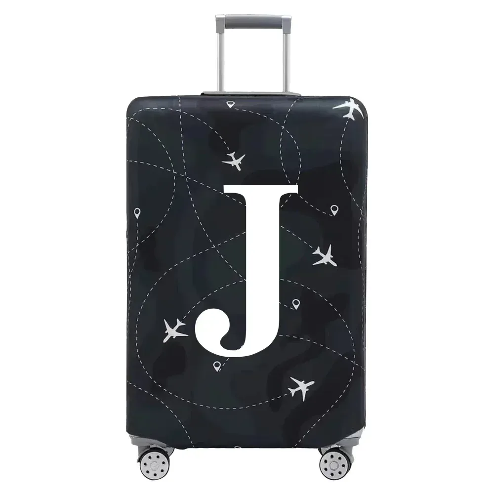 juste de protection en tissu pour bagages, housse anti-poussière anti-rayures, valise trempée pour sac de 18 à 32 pouces, lettre blanche, accessoires de voyage